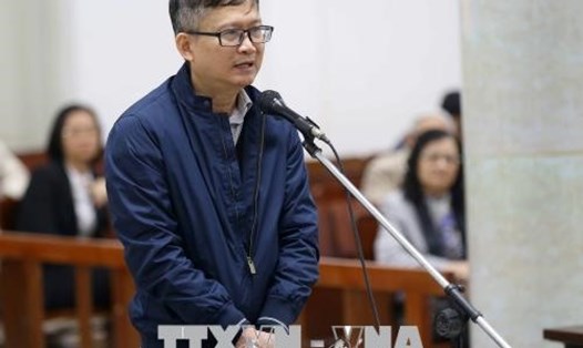 Ông Đinh Mạnh Thắng tại tòa. Ảnh TTXVN.