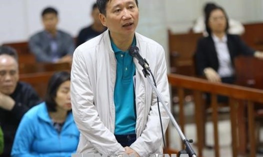 Ông Trịnh Xuân Thanh tại tòa. Ảnh TTXVN.