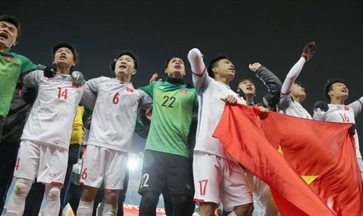Khoảnh khắc ăn mừng của đội tuyển U23 Việt Nam. Ảnh: AFC