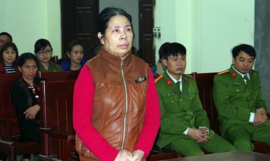 Bị cáo Nguyễn Thị Hàn tại phiên tòa xét xử sơ thẩm. Ảnh: CAND