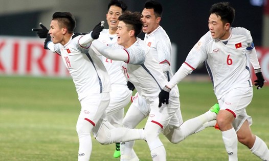 Lối chơi đẹp mắt và cống hiến giúp U23 Việt Nam giành danh hiệu Fair Play tại VCK U23 Châu Á 2018. Ảnh: Hữu Phạm