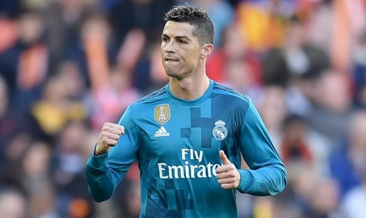 Ronaldo có trận thứ hai liên tiếp tại LaLiga lập được cú đúp. Ảnh: Getty Images.