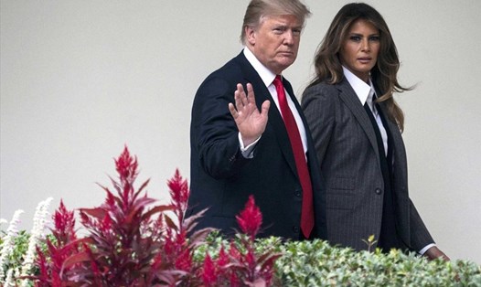 Tổng thống Donald Trump và phu nhân Melania Trump. Ảnh: AP