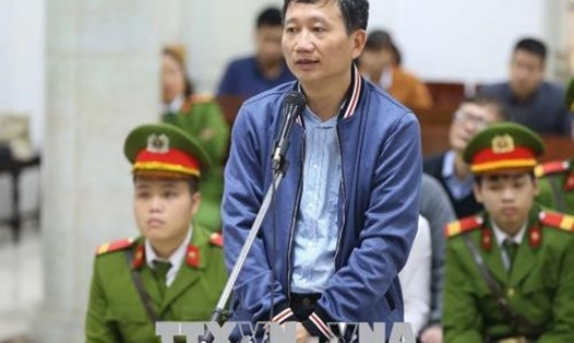 Bị cáo Trịnh Xuân Thanh tại tòa. Ảnh TTXVN.