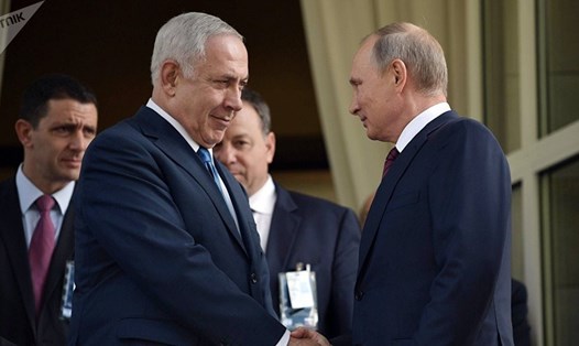 Tổng thống Nga Vladimir Putin và Thủ tướng Isreal Benjamin Netanyahu. Ảnh: Sputnik. 