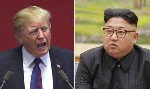 Tổng thống Donald Trump cảnh báo nhà lãnh đạo Kim Jong-un rằng nút hạt nhân của ông to hơn nhiều. Ảnh: Getty Images