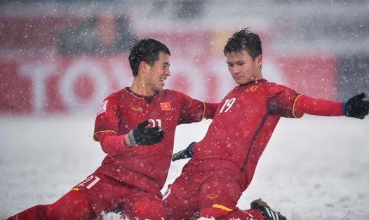 Tiền vệ Nguyễn Quang Hải của U23 Việt Nam được AFC đánh giá là "kèo trái dị nhất" VCK U23 Châu Á 2018. Ảnh: AFC