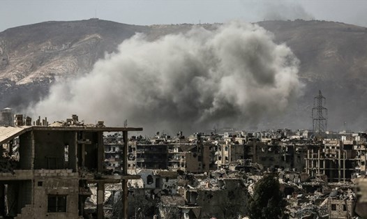 Syria bị phá hủy nặng nề trong chiến tranh. Ảnh: AFP