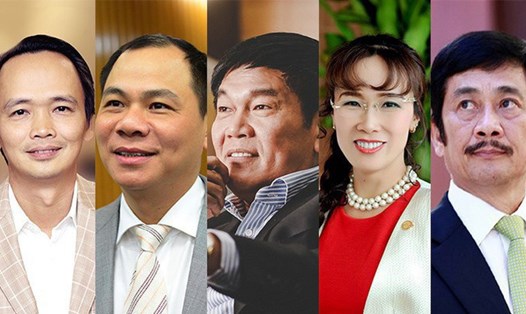 Những gương mặt giàu nhất sàn chứng khoán Việt Nam.
