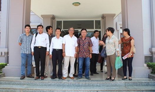 Người lao động Cty Trần Phú tại một phiên tòa đòi lại quyền lợi