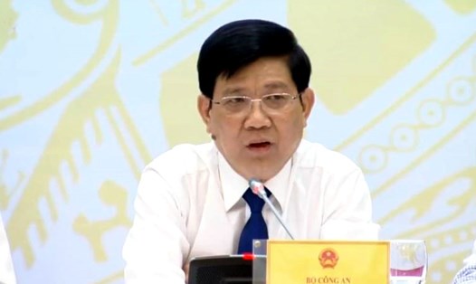 Trung tướng Nguyễn Văn Sơn – Thứ trưởng Bộ Công an. Ảnh chụp màn hình. 