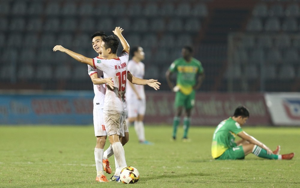 Nam Định hướng đến trận play-off đầy quyết tâm. Ảnh: VPF