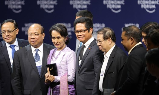 Các đại biểu dự Phiên khai mạc toàn thể WEF ASEAN 2018. Ảnh: V. DŨNG