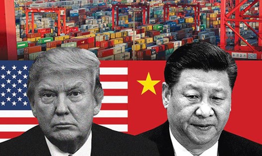 Chiến tranh thương mại Mỹ-Trung Quốc vẫn diễn ra căng thẳng. Ảnh: Báo Giao thông.