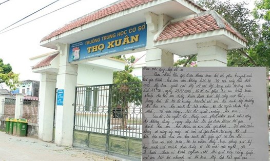 Trường THCS Thọ Xuân (huyện Đan Phượng, Hà Nội) - nơi xảy ra sự việc phụ huynh tố giáo viên phạt học sinh tát nhau trong lớp.