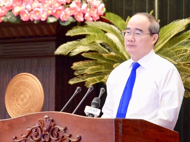 Bí thư Thành ủy TPHCM Nguyễn Thiện Nhân.  