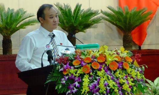 Ông Lê Quang Nam - Giám đốc Sở Tài nguyên môi trường Đà Nẵng được điều động về làm Bí thư Quận uỷ Cẩm lệ. Ảnh: TT