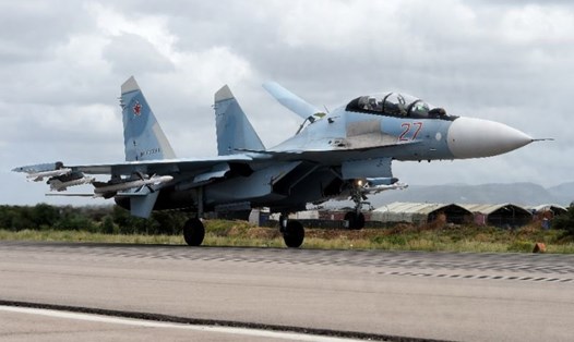 Máy bay Nga tiến hành cuộc không kích đầu tiên tại Syria hồi tháng 9.2015. Ảnh: AFP. 