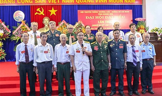 Hội Truyền thống Trường Sơn - đường Hồ Chí Minh tỉnh Khánh Hòa tổ chức đại hội đại biểu lần thứ II, nhiệm kỳ 2017-2022. Ảnh: Thành Nam