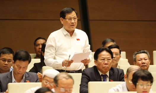 Đại biểu Nguyễn Hữu Cầu (Nghệ An) đề nghị xử lý nghiêm những sai phạm trong thất thoát đầu tư công. Ảnh: TTXVN