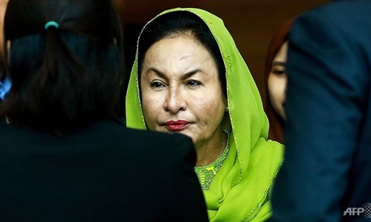 Bà Rosmah Mansor đến Uỷ ban chống tham nhũng Malaysia ngày 3.10.2018. Ảnh: AFP
