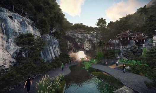 Mô hình khu du lịch sinh thái văn hóa Cổng trời Đông Giang.