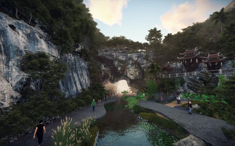 Mô hình khu du lịch sinh thái văn hóa Cổng trời Đông Giang.