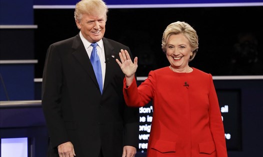 Ông Donald Trump và bà Hillary Clinton trong cuộc tranh cử tổng thống Mỹ năm 2016. Ảnh: Getty Images