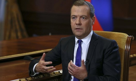 Thủ tướng Nga Dmitry Medvedev. Ảnh: Reuters. 