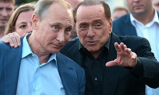 Tổng thống Nga và cựu Thủ tướng Italia Silvio Berlusconi  Ảnh: Tass. 
