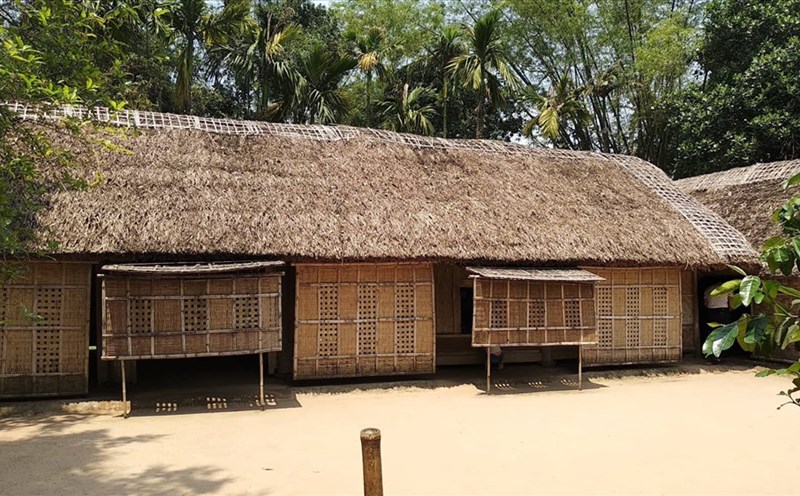 Ngôi nhà tuổi thơ của Bác Hồ tại xã Kim Liên. Ảnh: Trần Lưu