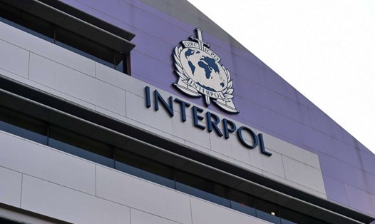 Logo của Interpol. Ảnh: AFP/Getty. 