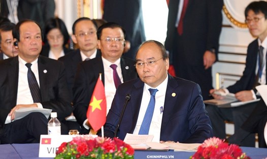 Các đề xuất của Thủ tướng Nguyễn Xuân Phúc tại Hội nghị Cấp cao hợp tác Mekong - Nhật Bản được hội nghị đánh giá cao và phản ánh trong các văn kiện của hội nghị. Ảnh: VGP