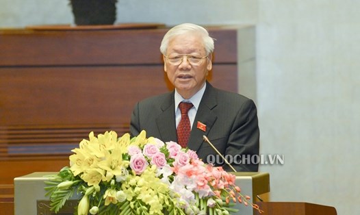 Tổng Bí thư, Chủ tịch Nước Nguyễn Phú Trọng, Trưởng Ban Chỉ đạo (Ảnh: QH)