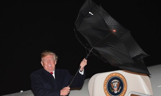 Tổng thống Donald Trump tại sân bay Andrews ngày 28.4.2018. Ảnh: AFP/Getty Images