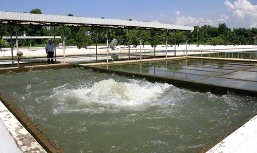 Hoạt động xử lý nguồn nước tại Nhà máy nước Cầu Đỏ (Đà Nẵng). Ảnh: CAND.