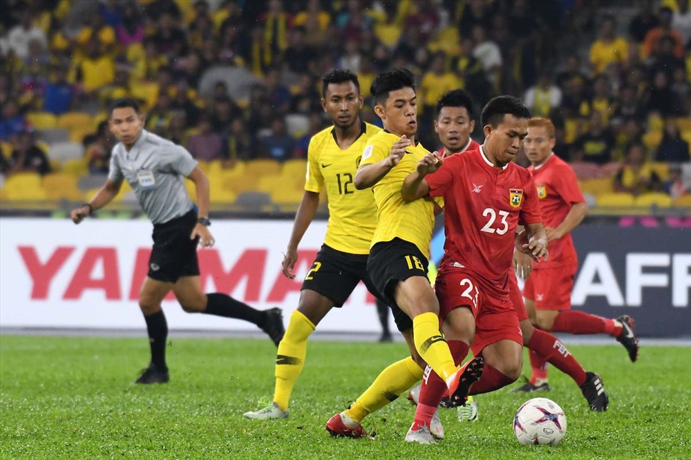 ĐT Malaysia giành chiến thắng 3-1 trước ĐT Lào. Ảnh affsuzukicup.com