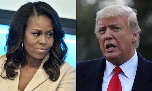 Ông Donald Trump được dự báo thất cử trước bà Michelle Obama. Ảnh: CNN