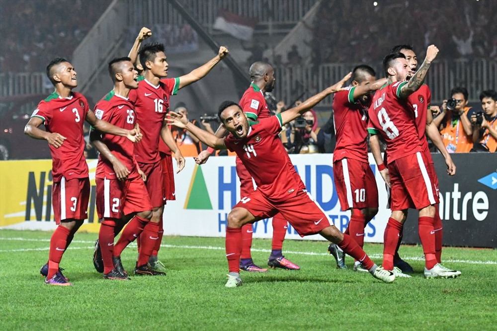 ĐT Indenesia ngược dòng đánh bại Timor Leste với tỉ số 3-1. Ảnh: AFF