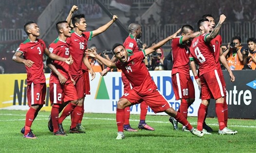 ĐT Indenesia ngược dòng đánh bại Timor Leste với tỉ số 3-1. Ảnh: AFF