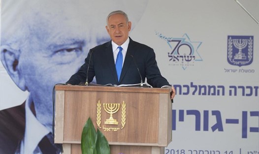 Thủ tướng Benjamin Netanyahu bảo vệ quyết định ngừng bắn ở Gaza. Ảnh: Twitter