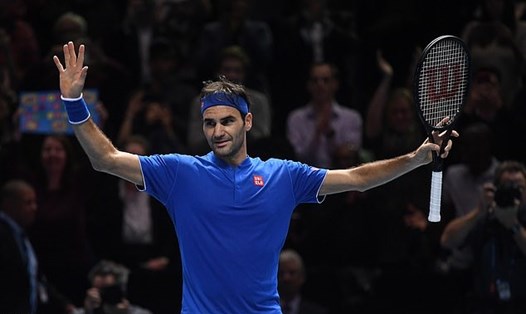 Roger Federer dù để thua ở lượt trận đầu nhưng đã kịp thắng cả 2 trận còn lại ở vòng bảng. Ảnh: EPA.