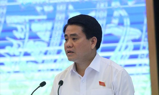 Chủ tịch UBND thành phố Hà Nội Nguyễn Đức Chung. Ảnh T.V