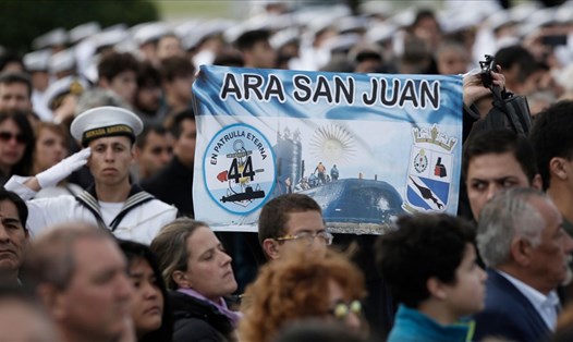 Tàu ngầm ARA San Juan của Argentina được tìm thấy sau 1 năm mất tích. Ảnh: AP