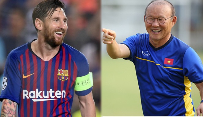 HLV Park Hang-seo thừa nhận rất hâm mộ Lionel Messi.