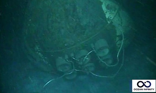 Tàu ngầm Argentina nằm ở độ sâu 900 mét dưới đáy biển. Ảnh: AFP
