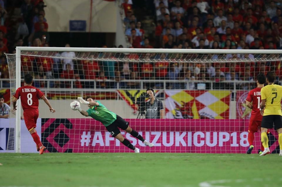 Thủ thành Văn Lâm cần cảnh giác với các cú sút xa. Ảnh: Sơn Tùng 