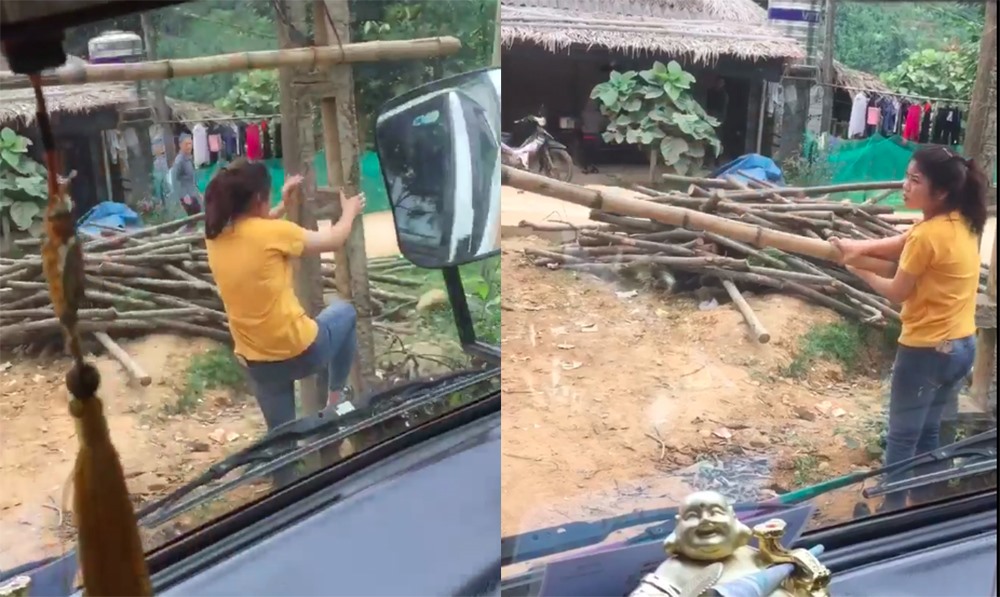 Một "BOT thôn" ở Yên Bái. Ảnh cắt từ clip.
