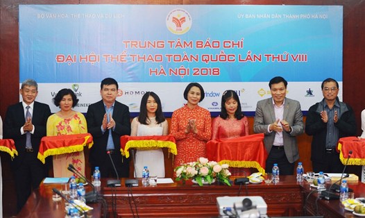 Trung tâm Báo chí chính Đại hội TTTQ 2018 đã chính thức khai trương. Ảnh: BL 