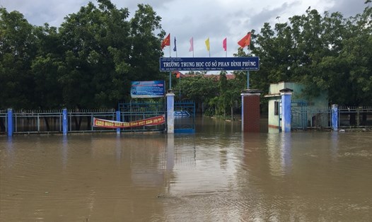 Xã Ninh Hải, huyện Ninh Phước, tỉnh Ninh Thuận chìm trong biển nước. 